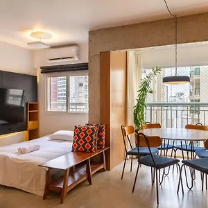 Apto Com Maquina De Lavar Perto Do Metro Trianon Apartamento